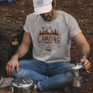T-shirt En Tri-matière Camping Modéré Rétro Typographie