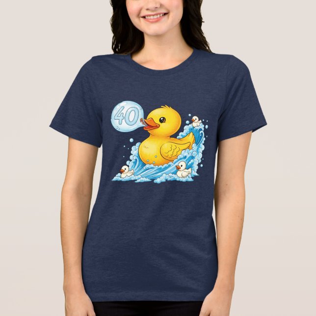 T-shirt En Tri-matière Canard en caoutchouc avec bulle 40 chemise de bing (Recto)