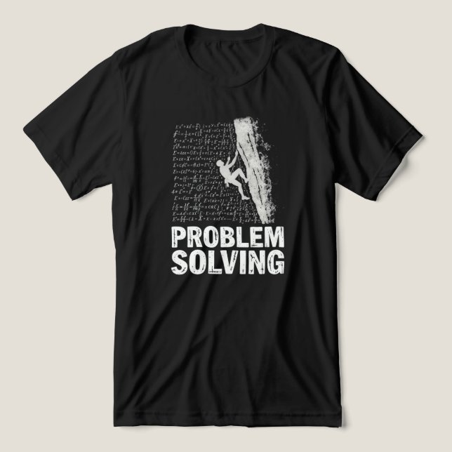 T-shirt En Tri-matière Canyoning Problem Solving  – Funny Outdoor  (Design Recto)