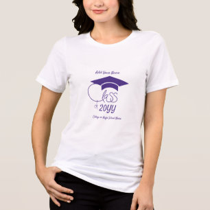 T-shirt En Tri-matière Cape de remise des diplômes de classe Violet - Sur