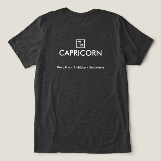 T-shirt En Tri-matière Capricorn – The Visionary Architect (Design Verso)