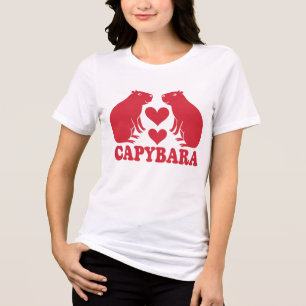 T-shirt En Tri-matière capybara amoureuse