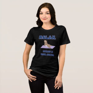 T-shirt En Tri-matière Capybara drôle Yoga Relax Rien n'est sous contrôle