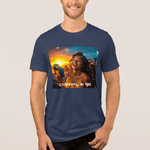 T-SHIRT EN TRI-MATIÈRE CARNIVAL À RIO