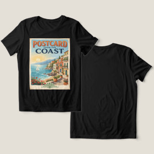 T-shirt En Tri-matière Carte postale vintage d'un été italien sur la côte
