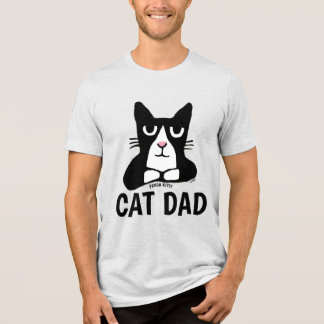 T-shirt En Tri-matière CAT DAD TUXEDO CAT PANDA KITTY T-Shirt