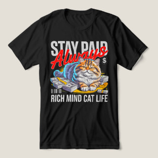 T-shirt En Tri-matière Cat Lover Bold Hustle Streetwear Tee for Ambitious