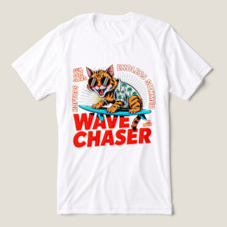 T-shirt En Tri-matière Cat Lover Cool Retro Surfer Kitten Beach Gift