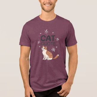 T-shirt En Tri-matière Cat Quote