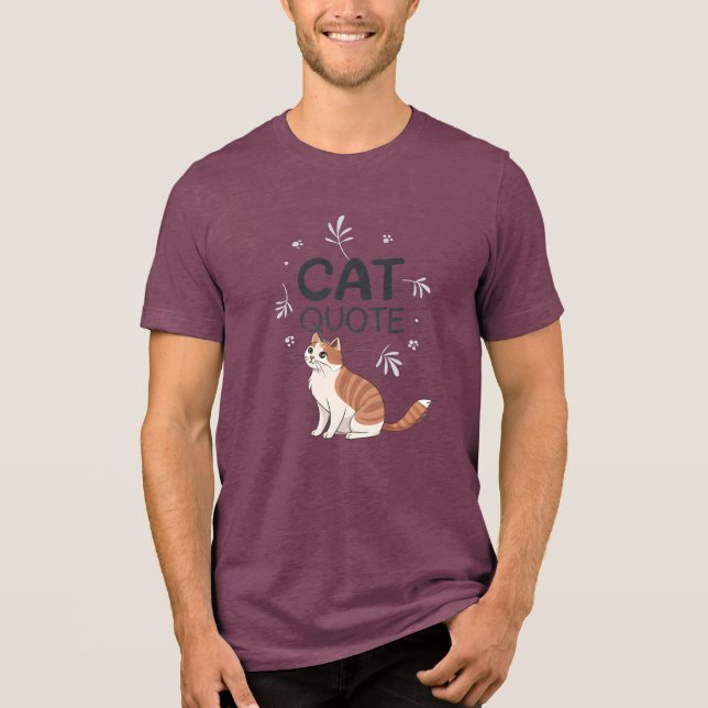 T-shirt En Tri-matière Cat Quote (Recto)