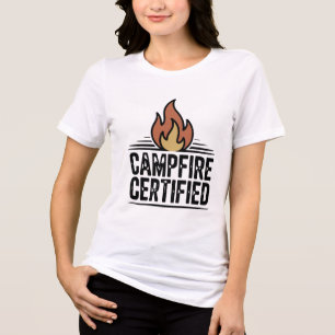 T-shirt En Tri-matière Certifié feu de camp - Camping