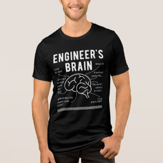 T-shirt En Tri-matière Cerveau de l’ingénieur - Drôle Humour STEM pour le