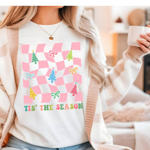 T-shirt En Tri-matière C'Est La Saison Super Rose Coquette Noël