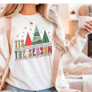 T-shirt En Tri-matière C'Est La Saison Typographie Moderne De Noël