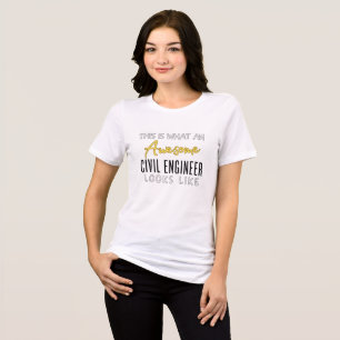 T-shirt En Tri-matière C'est un ingénieur civil génial