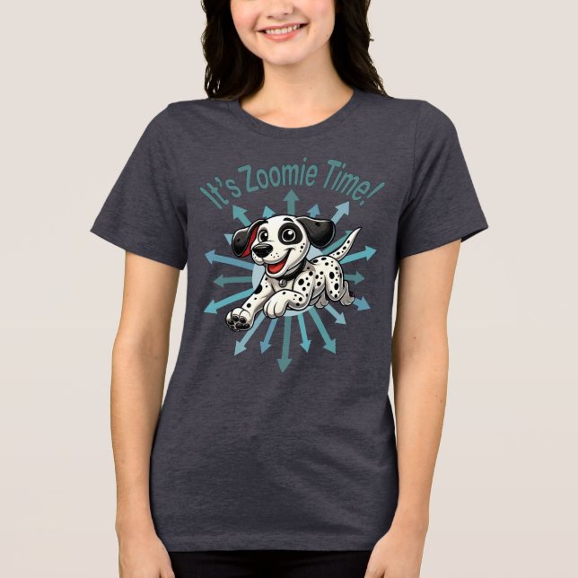 T-shirt En Tri-matière C'est Zoomie Time Dalmatien (Recto)