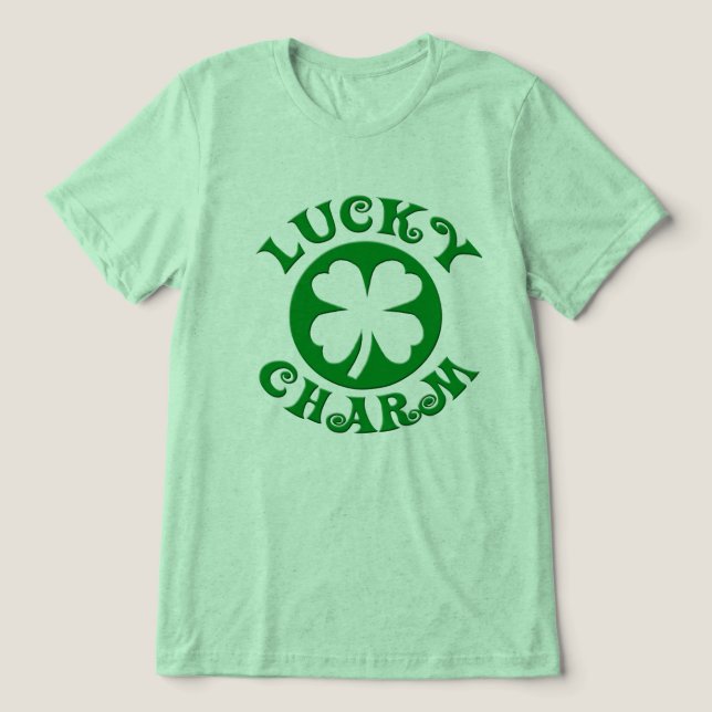 T-shirt En Tri-matière Chance Lucky Charm Irlandais Four Leaf Clover T-Sh (Design Recto)