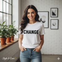 Changement personnalisé Texte Tee pour femmes Bell