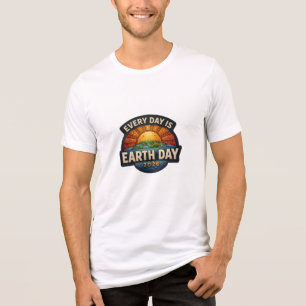 T-shirt En Tri-matière Chaque Jour est la Journée de la Terre 2026   Conc
