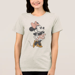 T-shirt En Tri-matière Charme Douce Vintage Minnie Mouse à pois