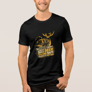 T-shirt En Tri-matière Chasse aux cerfs Boire Citation amusante