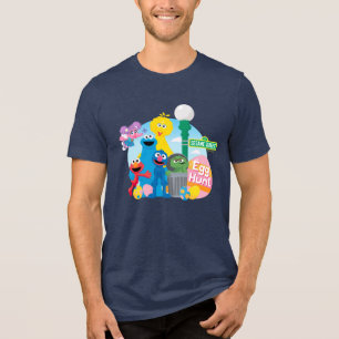 T-shirt En Tri-matière Chasse aux oeufs de Pâques de la rue Sésame