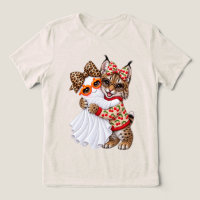 Chat sauvage Bobcat Fantôme Halloween Automne Art