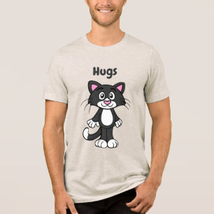 T-shirt En Tri-matière Chat smoking hugs tee shirt