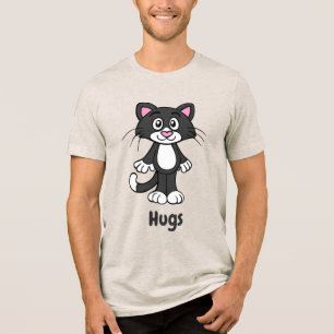T-shirt En Tri-matière Chat smoking hugs tee shirt
