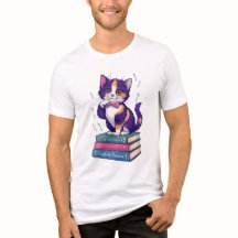 Chaton de Calico Whimsical avec poitrine de Polka-