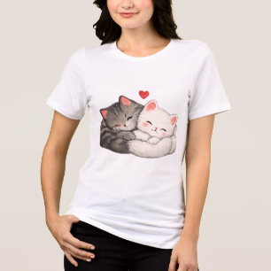 T-shirt En Tri-matière Chats mignons endormis