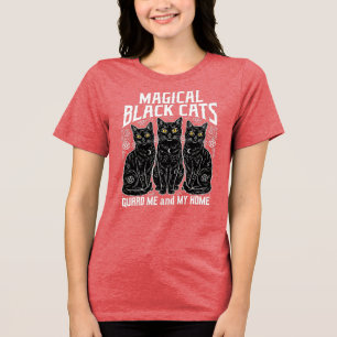 T-shirt En Tri-matière Chats noirs magiques