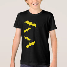 Chauves-souris jaunes volantes d'Halloween