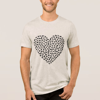T-shirt En Tri-matière chemise coeur de chats