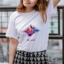Chemise Colorée à Motif de Note de Musique, La Vie