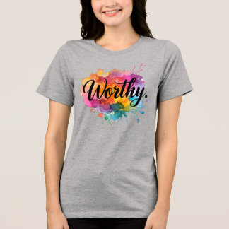 T-shirt En Tri-matière Chemise d'aquarelle digne - Déclaration d'amour pe