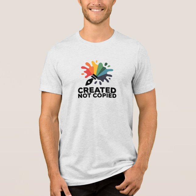 T-shirt En Tri-matière Chemise d'artiste créée et non copiée (Recto)