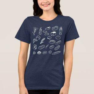 T-shirt En Tri-matière Chemise de boulangerie artisanale variée ligne d'a