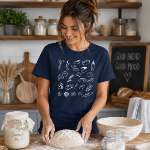 T-shirt En Tri-matière Chemise de boulangerie artisanale variée ligne d'a