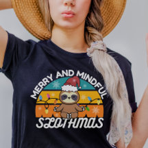 Chemise de jeu de lot Sloth de Noël