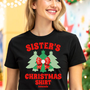 T-shirt En Tri-matière Chemise de Noël de Soeur personnalisée