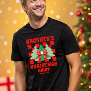 T-shirt En Tri-matière Chemise de Noël personnalisée du frère