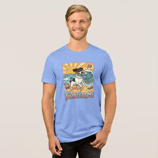 T-shirt En Tri-matière chemise de pêche jack russell