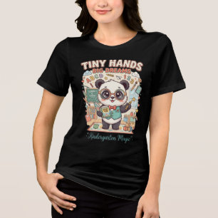 T-shirt En Tri-matière Chemise d'enseignant de maternelle Petites mains