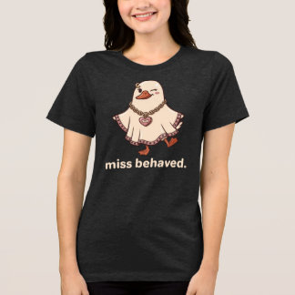 T-shirt En Tri-matière Chemise d'oie fantôme mal élevée, Cadeau de meille
