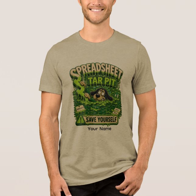 T-shirt En Tri-matière Chemise drôle personnalisée Piège de feuille de ca (Recto)