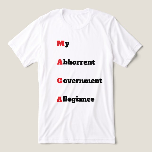 T-shirt En Tri-matière Chemise en T-shirt MAGA 3 (Design Recto)