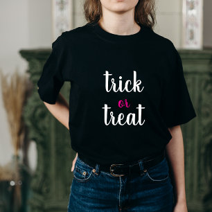 T-shirt En Tri-matière Chemise féminine Halloween en script moderne "Tric