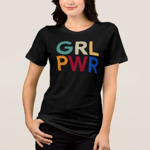 T-shirt En Tri-matière Chemise Girl Power - Cadeau de Tee pour l'autonomi