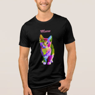 T-shirt En Tri-matière Chemise Meow Kitten